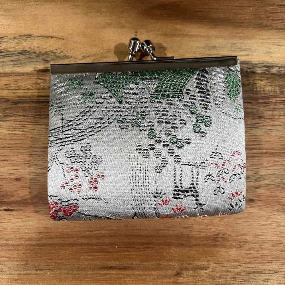 VTG Rare Japanese coin purse Nishijin Ori small wallet Excellent Condition - Picture 2 of 5
